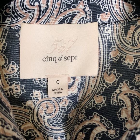 Cinq à Sept Delancey short sleeve smocked waist midi‎ Dress - Picture 4 of 7